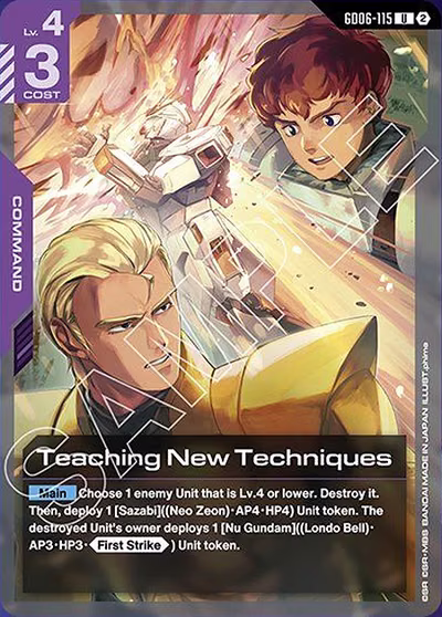 Teaching New Techniques